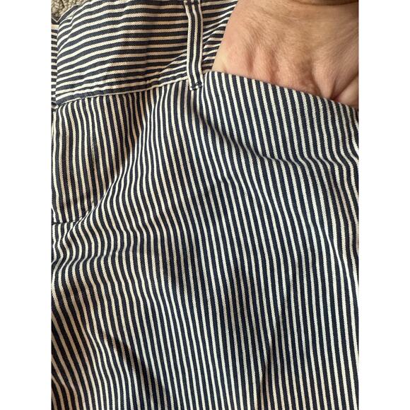 Old Navy Low Waist Cotton Blend Blue and White Stripe Nautical Pants - Picture 4 of 6